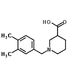 CAS#: 939757-49-0, 1-(3,4-Dimethylbenzyl)-3-piperidinecarboxylic acid