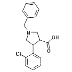 CAS 登录号：939757-57-0， 1-苄基-4-(2-氯苯基)-3-吡咯烷羧酸
