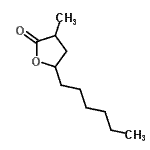 CAS 登录号：93980-90-6， 5-己基-3-甲基二氢-2(3H)-呋喃酮
