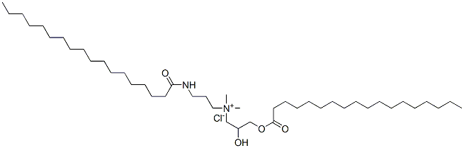 CAS#: 93981-10-3, [2-Hydroxy-3-[(1-Oxooctadecyl)Oxy]Propyl]Dimethyl[3-[(1-Oxooctadecyl)Amino]Propyl]Ammonium Chloride