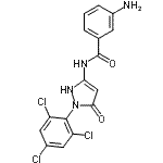 CAS#: 939889-30-2, 3-Amino-N-[5-oxo-1-(2,4,6-trichlorophenyl)-2,5-dihydro-1H-pyrazol-3-yl]benzamide