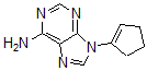 CAS 登录号：94-73-5， 9-(1-环戊烯基)嘌呤-6-胺