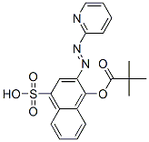 CAS 登录号：94006-36-7， 2-(2-吡啶基偶氮)-4-磺基-1-萘基特戊酸酯