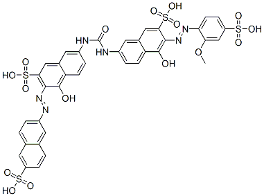 CAS#: 94022-36-3, 4-Hydroxy-7-[[[[5-Hydroxy-6-[(2-Methoxy-4-Sulphophenyl)Azo]-7-Sulpho-2-Naphthyl]Amino]Carbonyl]Amino]-3-[(6-Sulpho-2-Naphthyl)Azo]Naphthalene-2-Sulphonic Acid