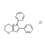 CAS 登录号：94030-94-1， 1,2-二苯基-1,5,6,7-四氢吡唑并[5,1-b][1,3]恶嗪-8-鎓氯化物