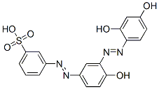 CAS#: 94086-88-1, 3-[[3-[(2,4-Dihydroxyphenyl)Azo]-4-Hydroxyphenyl]Azo]Benzenesulphonic Acid