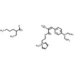 CAS 登录号：94087-13-5， 1-[2-({(2Z)-2-氰基-3-[4-(二乙基氨基)苯基]-2-丙烯酰基}氧基)乙基]-1-甲基-1H-咪唑-1-鎓2-乙基己酸酯