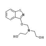 CAS#: 94087-32-8, 2,2'-{[(1,2-Benzothiazol-3-yloxy)methyl]imino}diethanol