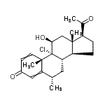 CAS#: 94087-96-4, (6alpha,11beta)-9-Chloro-11-hydroxy-6-methylpregna-1,4-diene-3,20-dione