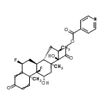 CAS#: 94087-99-7, (6alpha,11beta,16alpha)-6,9-Difluoro-11,17-dihydroxy-16-methyl-3,20-dioxopregna-1,4-dien-21-yl isonicotinate