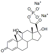 CAS 登录号：94088-00-3， (11beta)-9-氟-11,17-二羟基-21-(磷酰氧基)-孕甾-1,4-二烯-3,20-二酮二钠盐