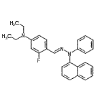 CAS#: 94089-09-5, N,N-Diethyl-3-fluoro-4-{(E)-[1-naphthyl(phenyl)hydrazono]methyl}aniline