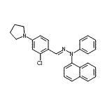 CAS#: 94089-11-9, N-[(2-chloro-4-pyrrolidin-1-yl-phenyl)methyleneamino]-N-phenyl-naphthalen-1-amine