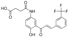 CAS 登录号：94094-55-0， 4-[[4-羟基-3-[1-氧代-3-[3-(三氟甲基)苯基]烯丙基]苯基]氨基]-4-氧代丁酸