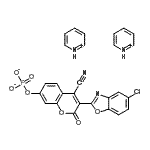CAS#: 94106-01-1, Dipyridinium 3-(5-chloro-1,3-benzoxazol-2-yl)-4-cyano-2-oxo-2H-chromen-7-yl phosphate