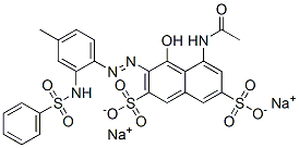 CAS 登录号：94113-76-5， 5-(乙酰基氨基)-4-羟基-3-[[4-甲基-2-[(苯基磺酰基)氨基]苯基]偶氮]萘-2,7-二磺酸二钠