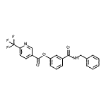 CAS#: 941158-45-8, 3-(Benzylcarbamoyl)phenyl 6-(trifluoromethyl)nicotinate