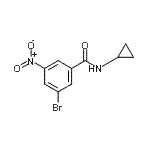 CAS#: 941294-17-3, 3-Bromo-N-cyclopropyl-5-nitrobenzamide
