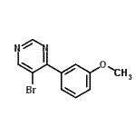 CAS#: 941294-40-2, 5-Bromo-4-(3-methoxyphenyl)pyrimidine