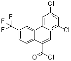CAS 登录号：94133-67-2， 1,3-二氯-6-(三氟甲基)-9-菲甲酰氯