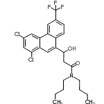 CAS 登录号：94133-70-7， N,N-二丁基-3-[1,3-二氯-6-(三氟甲基)-9-菲基]-3-羟基丙酰胺