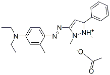 CAS#: 94133-88-7, 3-[[4-(Diethylamino)-O-Tolyl]Azo]-1,2-Dimethyl-5-Phenyl-1H-Pyrazolium Acetate