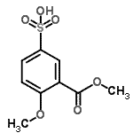 CAS 登录号：94134-07-3， 4-甲氧基-3-(甲氧羰基)苯磺酸