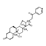 CAS#: 94135-31-6, (11beta,16beta)-9-Fluoro-11,17-dihydroxy-16-methyl-3,20-dioxopregna-1,4-dien-21-yl isonicotinate
