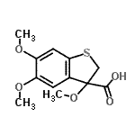 CAS#: 94157-96-7, 3,5,6-Trimethoxy-2,3-dihydro-1-benzothiophene-3-carboxylic acid