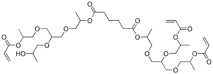 CAS#: 94160-34-6, 2-[3-[2-(Acryloyloxy)Propoxy]-[2-(2-Hydroxypropoxy)]Propoxy]-1-Methylethyl 2-[2,3-Bis[2-(Acryloyloxy)Propoxy]Propoxy]-1-Methylethyl Adipate