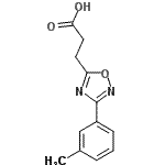 CAS 登录号：94192-16-2， 3-[3-(3-甲基苯基)-1,2,4-恶二唑-5-基]丙酸