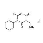 CAS 登录号：94201-50-0， 钠1-(1-环己烯基)-5-乙基-4,6-二氧代-嘧啶-2-醇