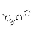 CAS 登录号：94213-46-4， 1-[4-(4-溴苯基)苯基]-1-(4-氯苯基)丙-1-醇