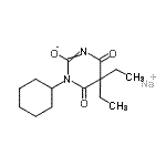 CAS#: 94231-29-5, sodium 1-cyclohexyl-5,5-diethyl-4,6-dioxo-pyrimidin-2-olate