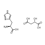 CAS#: 94231-36-4, (2S)-2-amino-3-(1H-imidazol-4-yl)propanoic acid; (2S)-2-hydroxybutanedioic acid