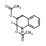 CAS#: 94248-33-6, (2-acetoxy-2-iodo-1H-quinolin-3-yl) acetate