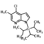 CAS#: 942920-17-4, 4-Chloro-5-methyl-1-(triisopropylsilyl)-1H-pyrrolo[2,3-b]pyridine