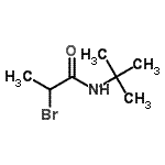 CAS#: 94318-80-6, 2-Bromo-N-(2-methyl-2-propanyl)propanamide