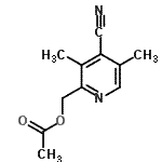 CAS 登录号：943315-15-9， (4-氰基-3,5-二甲基-2-吡啶基)甲基乙酸酯