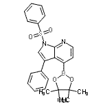 CAS 登录号：943323-25-9， 3-苯基-1-(苯磺酰基)-4-(4,4,5,5-四甲基-1,3,2-二氧杂环戊硼烷-2-基)-1H-吡咯并[2,3-b]吡啶
