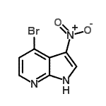 CAS#: 943323-63-5, 4-Bromo-3-nitro-1H-pyrrolo[2,3-b]pyridine