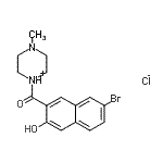 CAS#: 94333-53-6, (7-bromo-3-hydroxy-2-naphthyl)-(4-methylpiperazin-1-ium-1-yl)methanone chloride