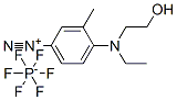 CAS#: 94349-46-9, 4-(Ethyl(2-Hydroxyethyl)Amino)-3-Methylbenzenediazonium Hexafluorophosphate