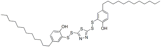 CAS#: 94386-59-1, 2,2'-[1,3,4-Thiadiazole-2,5-Diylbis(Dithio)]Bis[4-Dodecylphenol]