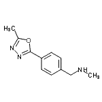 CAS#: 944450-83-3, N-Methyl-1-[4-(5-methyl-1,3,4-oxadiazol-2-yl)phenyl]methanamine