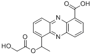 CAS#: 94448-15-4, 6-(1-((Hydroxyacetyl)oxy)ethyl)-1-phenazinecarboxylic acid