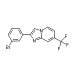 CAS 登录号：944580-93-2， 2-(3-溴苯基)-7-(三氟甲基)咪唑并[1,2-a]吡啶