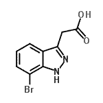 CAS#: 944899-28-9, (7-Bromo-1H-indazol-3-yl)acetic acid