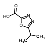 CAS 登录号：944907-13-5， 5-异丙基-1,3,4-恶二唑-2-羧酸