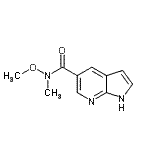 CAS#: 944936-49-6, N-Methoxy-N-methyl-1H-pyrrolo[2,3-b]pyridine-5-carboxamide